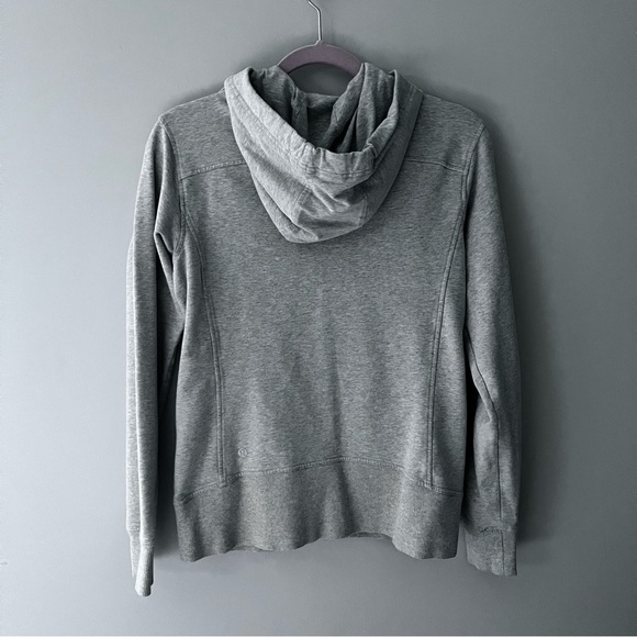 Lululemon Split Hoodie Jacket Heathered Light Grey Women’s Size 6 - Picture 3 of 9